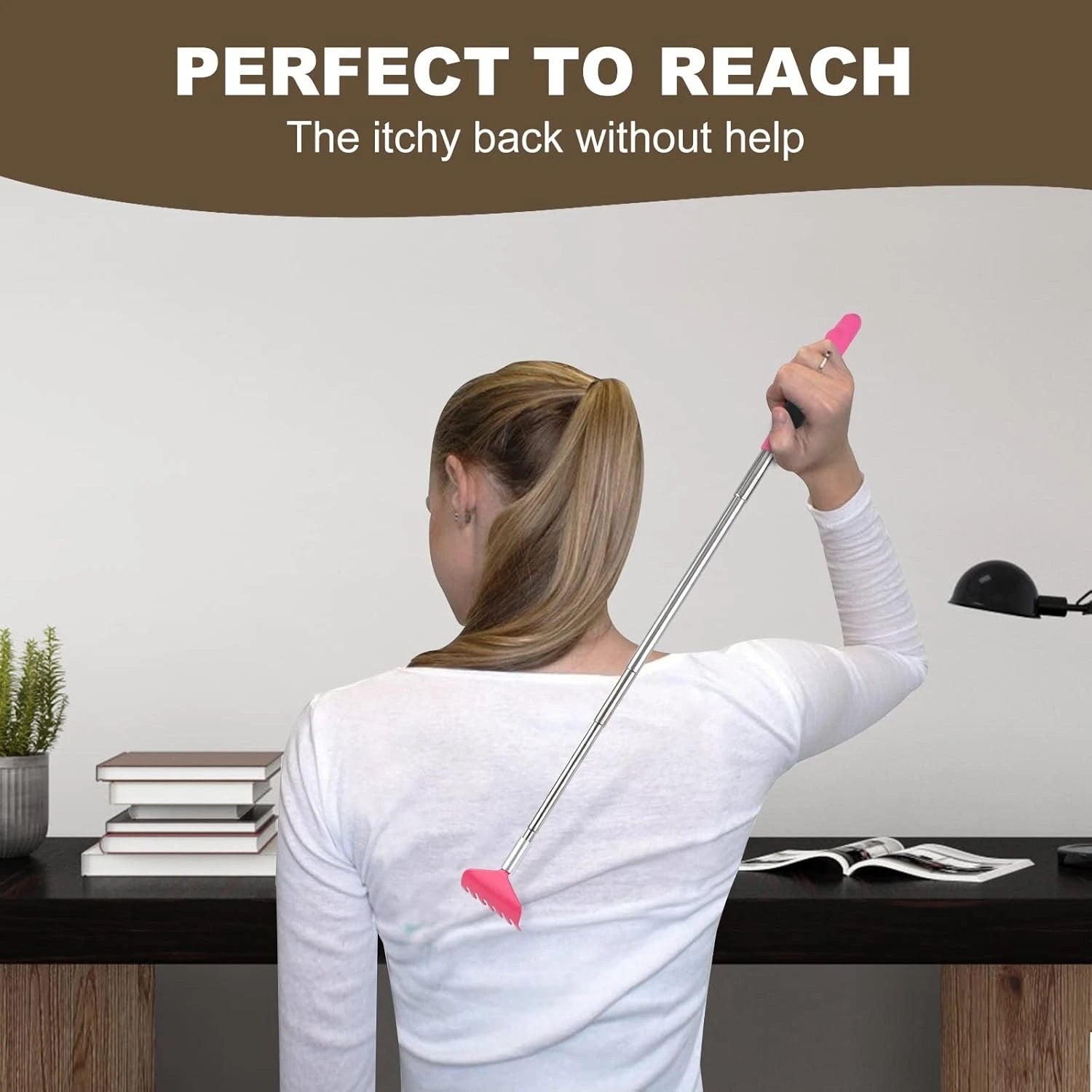 3 Pack Extendable Back Scratcher, Portable Telescoping Back Scratchers