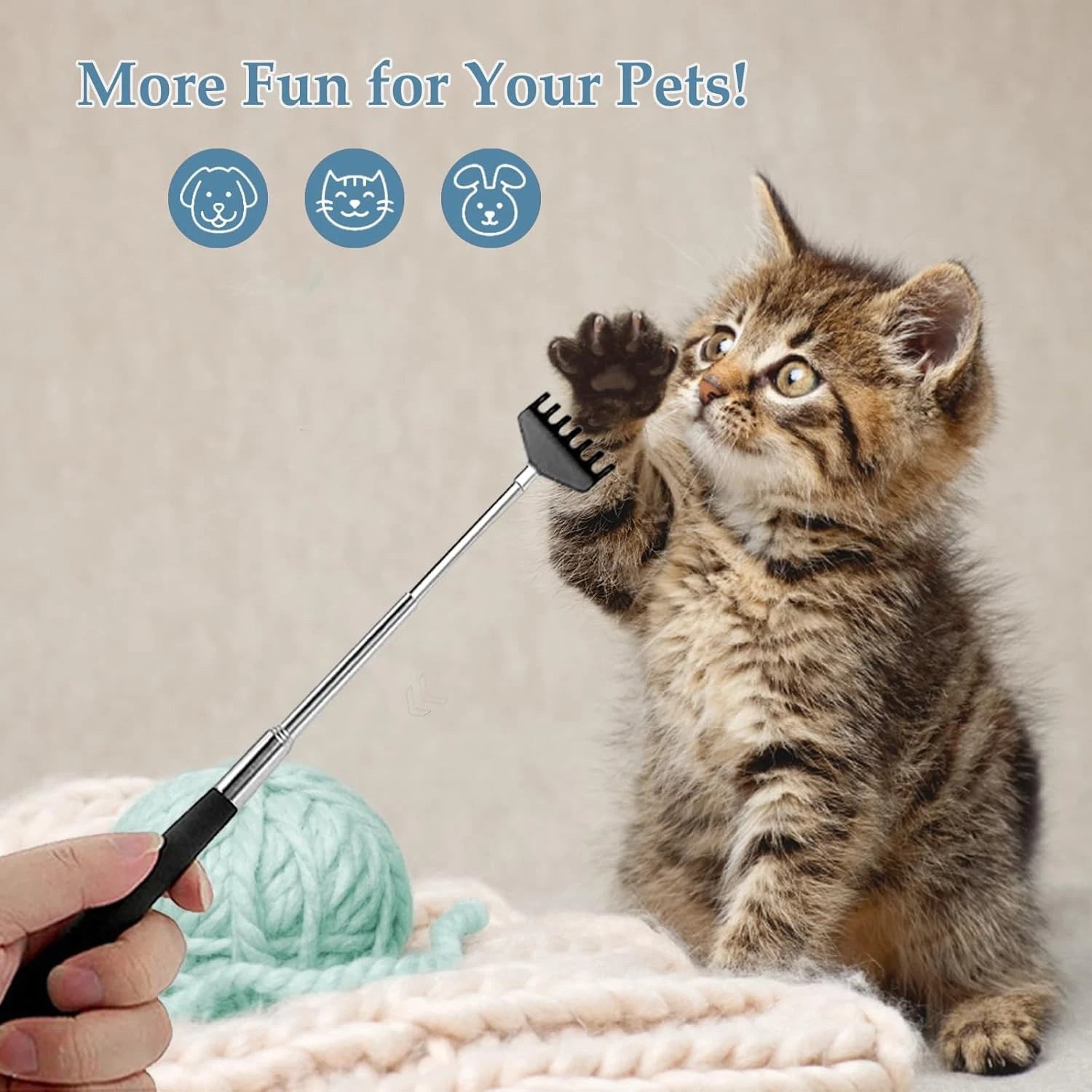 3 Pack Telescoping Back Scratcher Extendable Bear Claw Itch Relief for Back