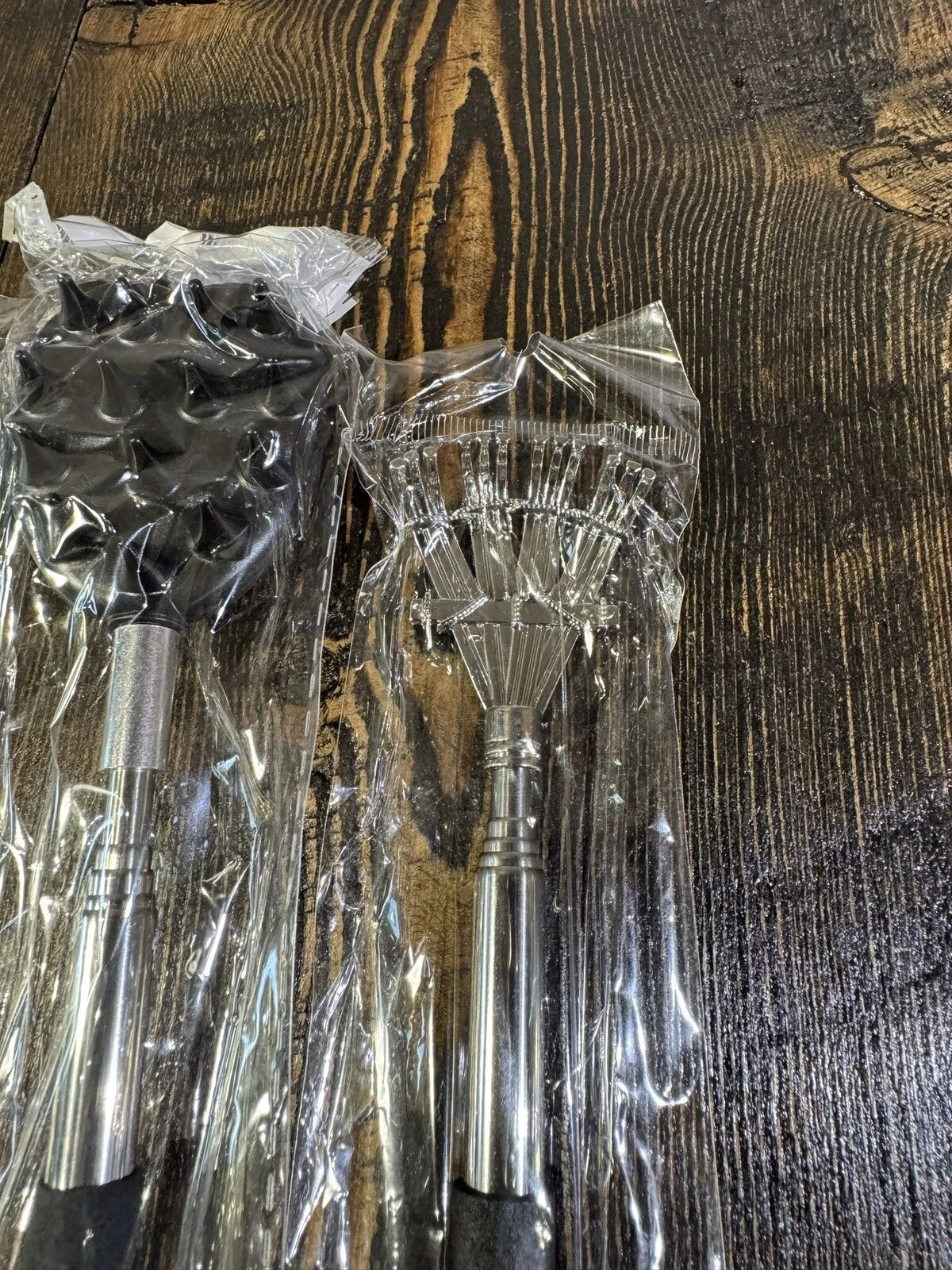 3 Piece Back Scratcher Set Extendable Metal Telescoping Gift Scratch Tool