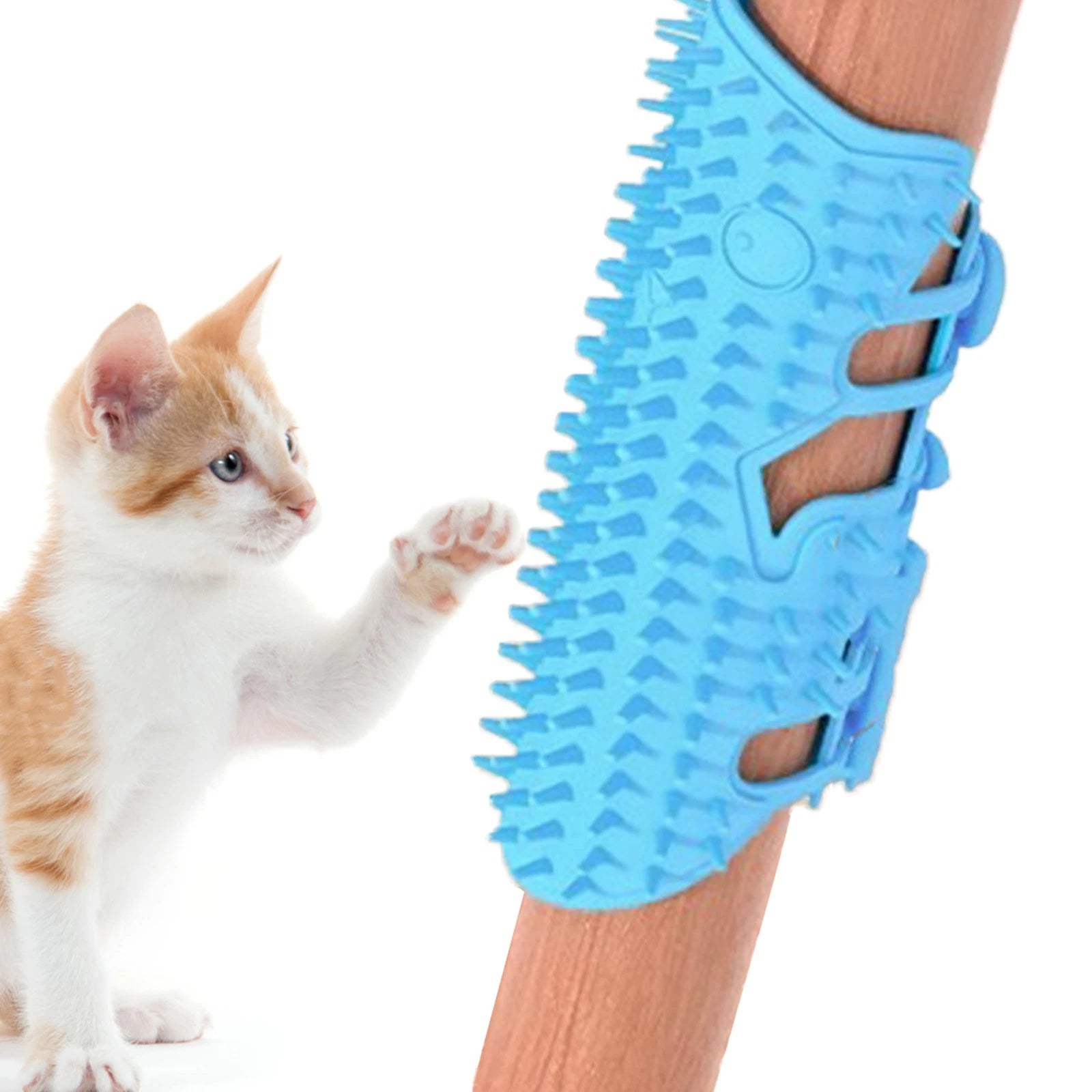 1x Cat Pet Self Groomer Brush Wall Corner Grooming Massage Comb Toy Adjustable