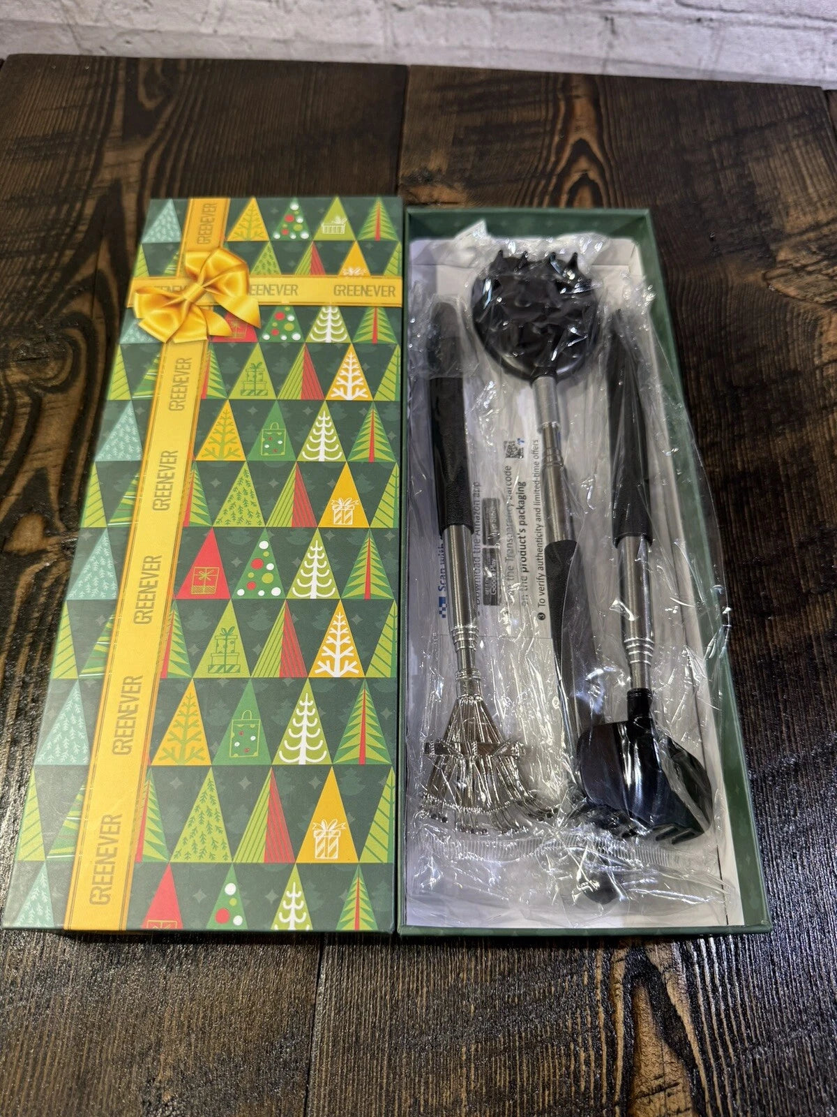 3 Piece Back Scratcher Set Extendable Metal Telescoping Gift Scratch Tool