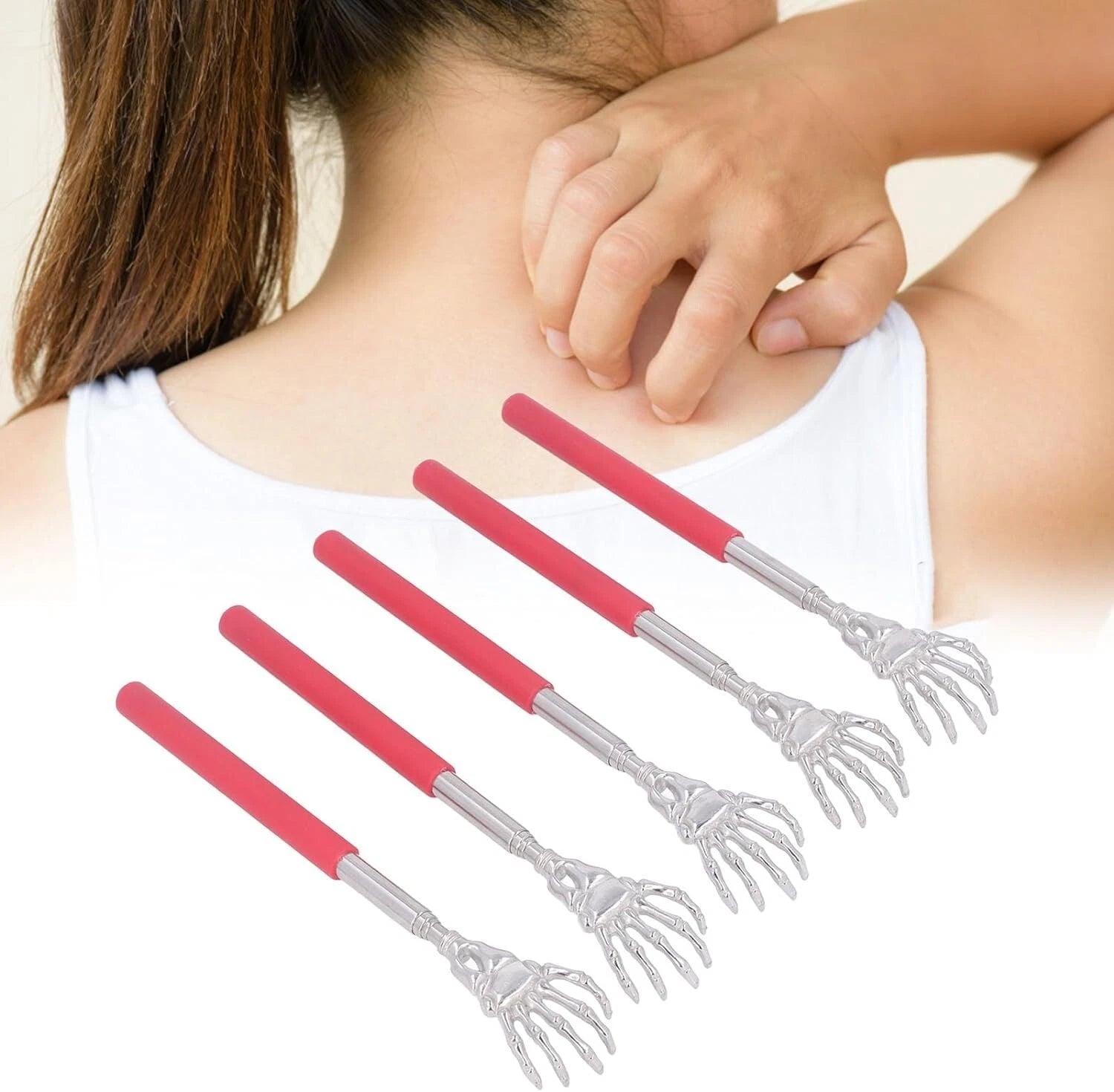 BEAR CLAW BACK SCRATCHER Metal Extending Extendable Massager Telescopic Portable