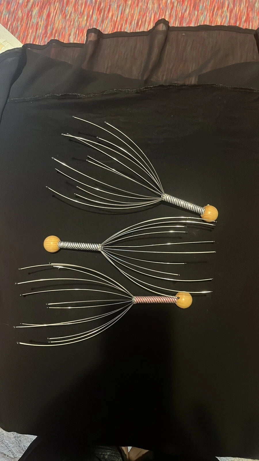 2 Pack Head Massager Head Scratcher 20 Fingers Scalp Massager, Handheld Head Mas