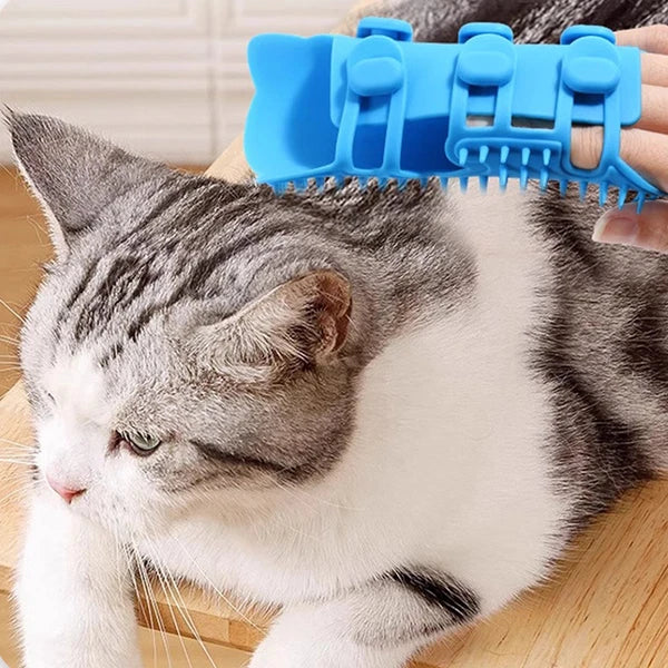 1x Cat Pet Self Groomer Brush Wall Corner Grooming Massage Comb Toy Adjustable