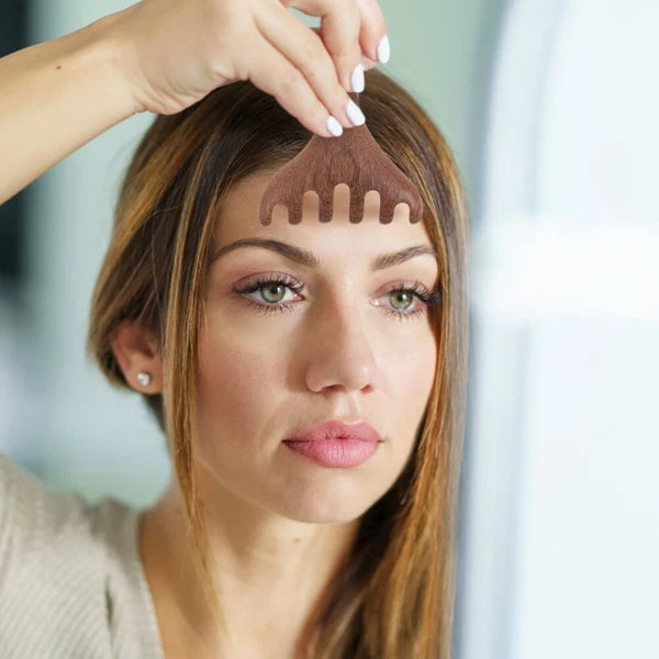 2pcs Wooden Head Massager Comb Wide Tooth Tool Wood Hair Scratcher