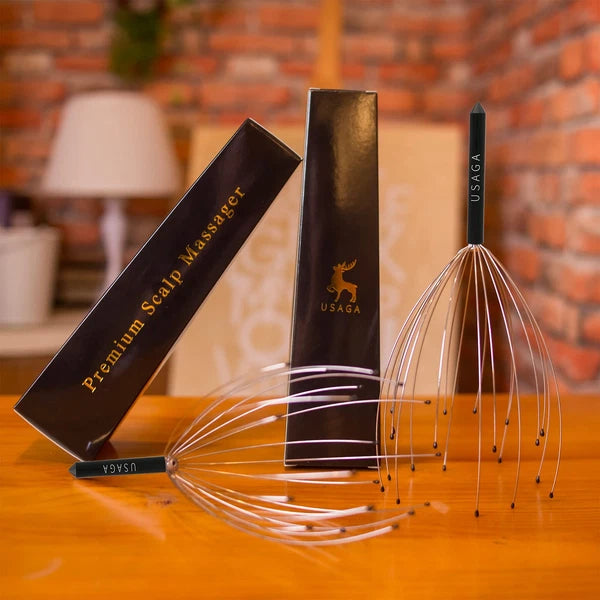 20 Fingers Head and Back Massager Extendable Scalp Scratcher for Relaxation