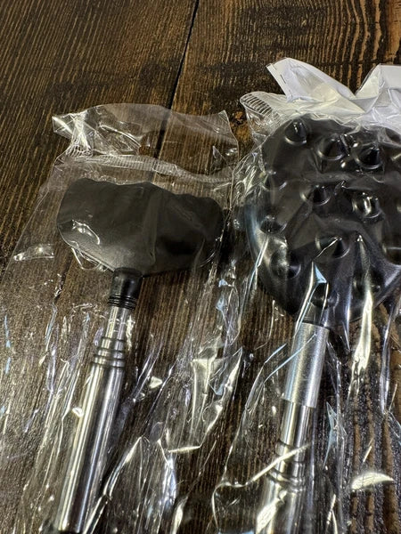 3 Piece Back Scratcher Set Extendable Metal Telescoping Gift Scratch Tool