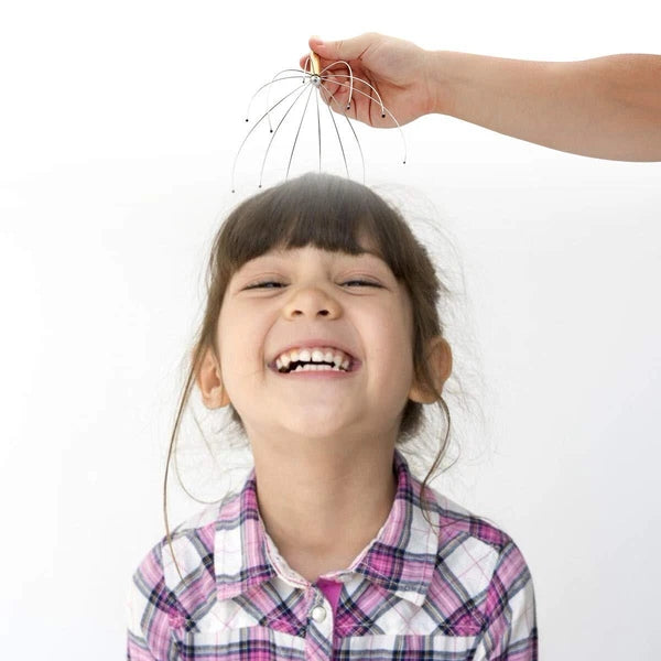 4Pk Handheld Scalp Massager Head Scratcher for Deep Relaxation Hair Stimulation