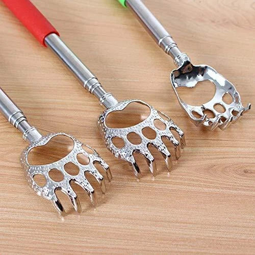 4Pack Extendable Bear Claw Telescoping Back Scratcher Metal Retractable Massager