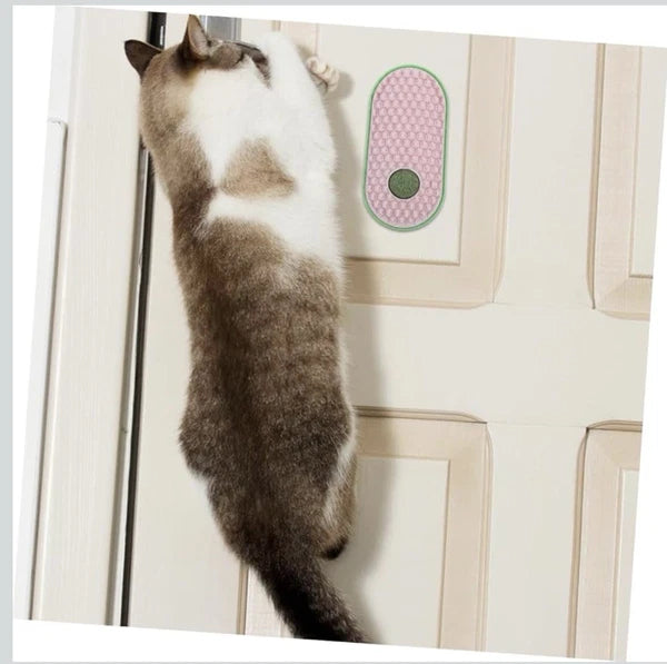 2pcs Wall Sticky Licking Ball Toys Wall Self Massage Comb Scratchers for