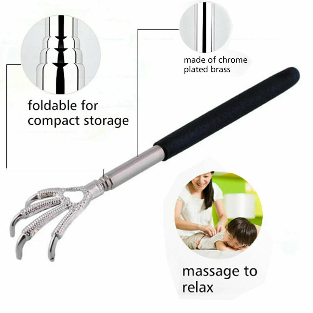 UP10X Extendable Back Scratcher Metal Claw Telescoping Backscratcher Massager