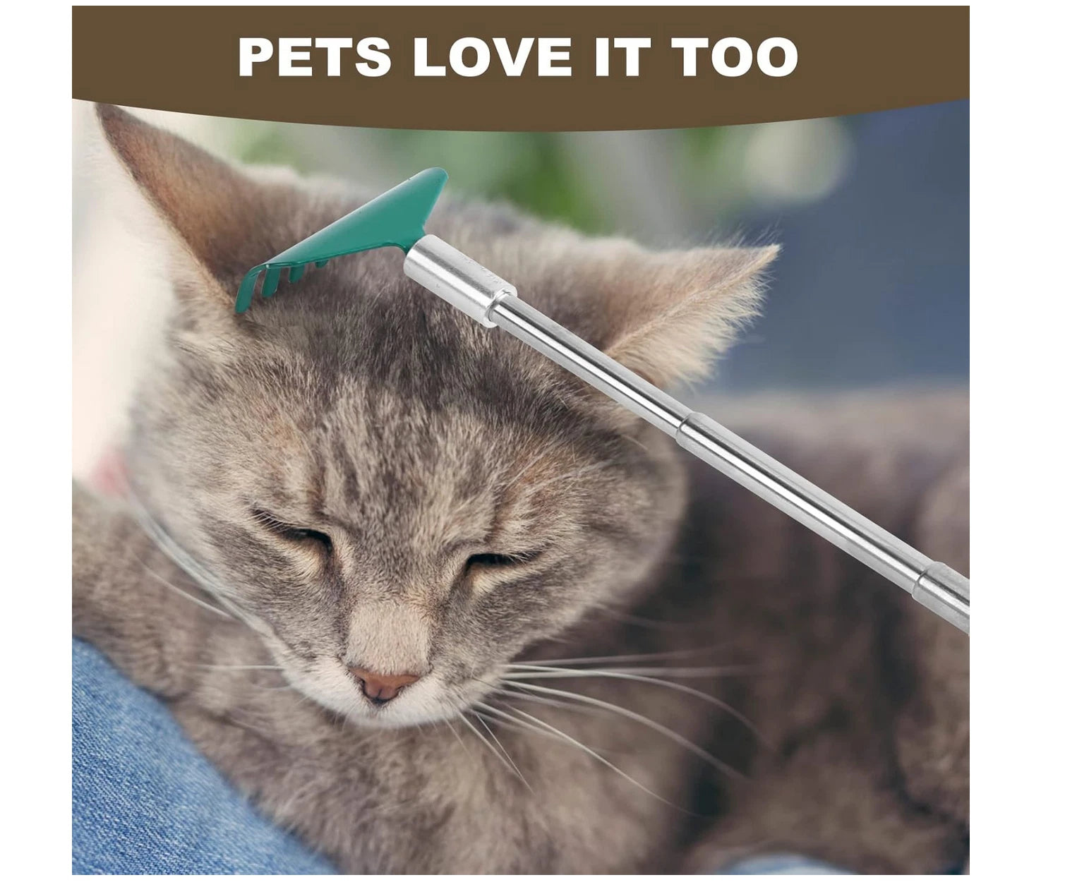 3 Pack Extendable Back Scratcher, Stainless Steel Portable Telescoping Back