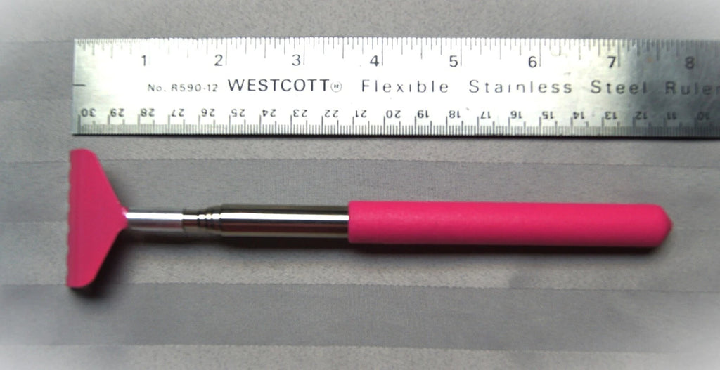 PINK Telescoping Back-Scratcher Rake Style Rubber Handle NEW