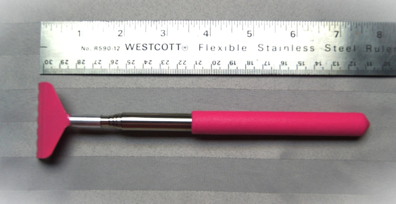 PINK Telescoping Back-Scratcher Rake Style Rubber Handle NEW