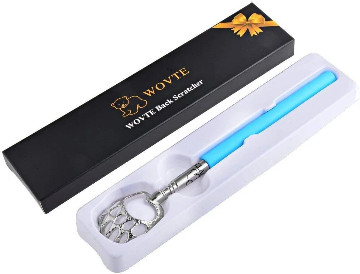 Blue Bear Claw Telescopic Back Scratcher with Durable Grip - Gift Ready