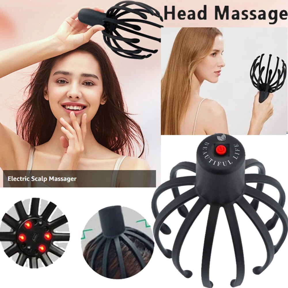Electric Scalp Massager 3Modes,Cordless Portable Head Scratcher for Stress Relax