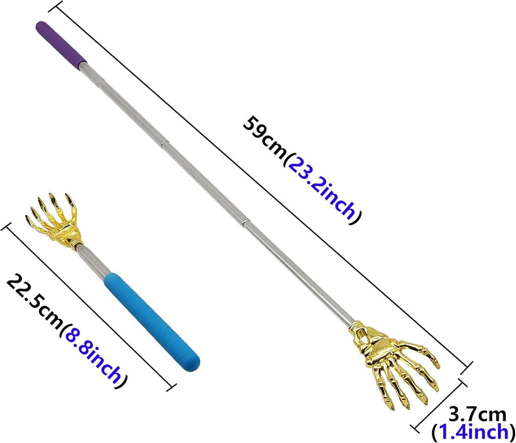 Back Scratcher Hand Massager backslap2- Pack Portable Extendable Telescopic M...