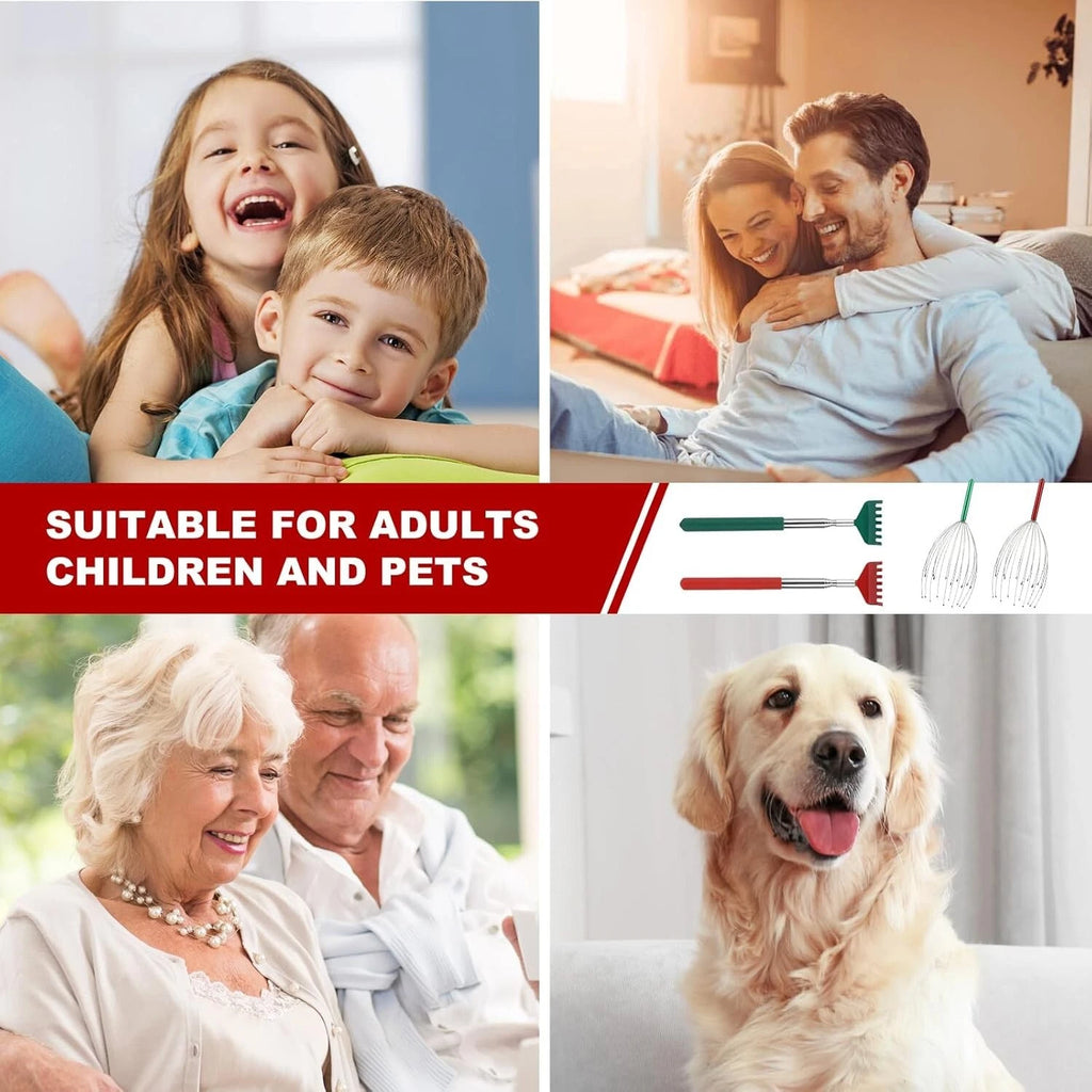 20 Fingers Scalp Massager, Head Scratcher Back Massage for Body Stress Relax, St