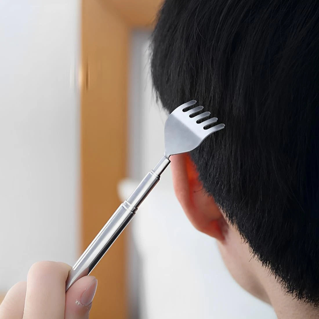 JPORSHU Telescopic Back scratcher，2Pcs Different Design Scratcher for...