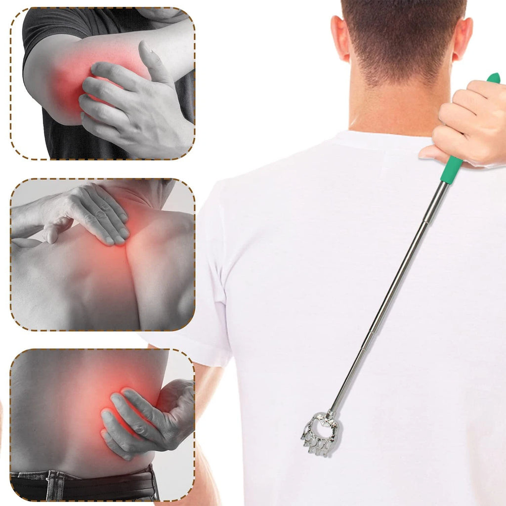 6 Pack Extendable Back Scratcher Portable Telescoping Metal Back Scratcher