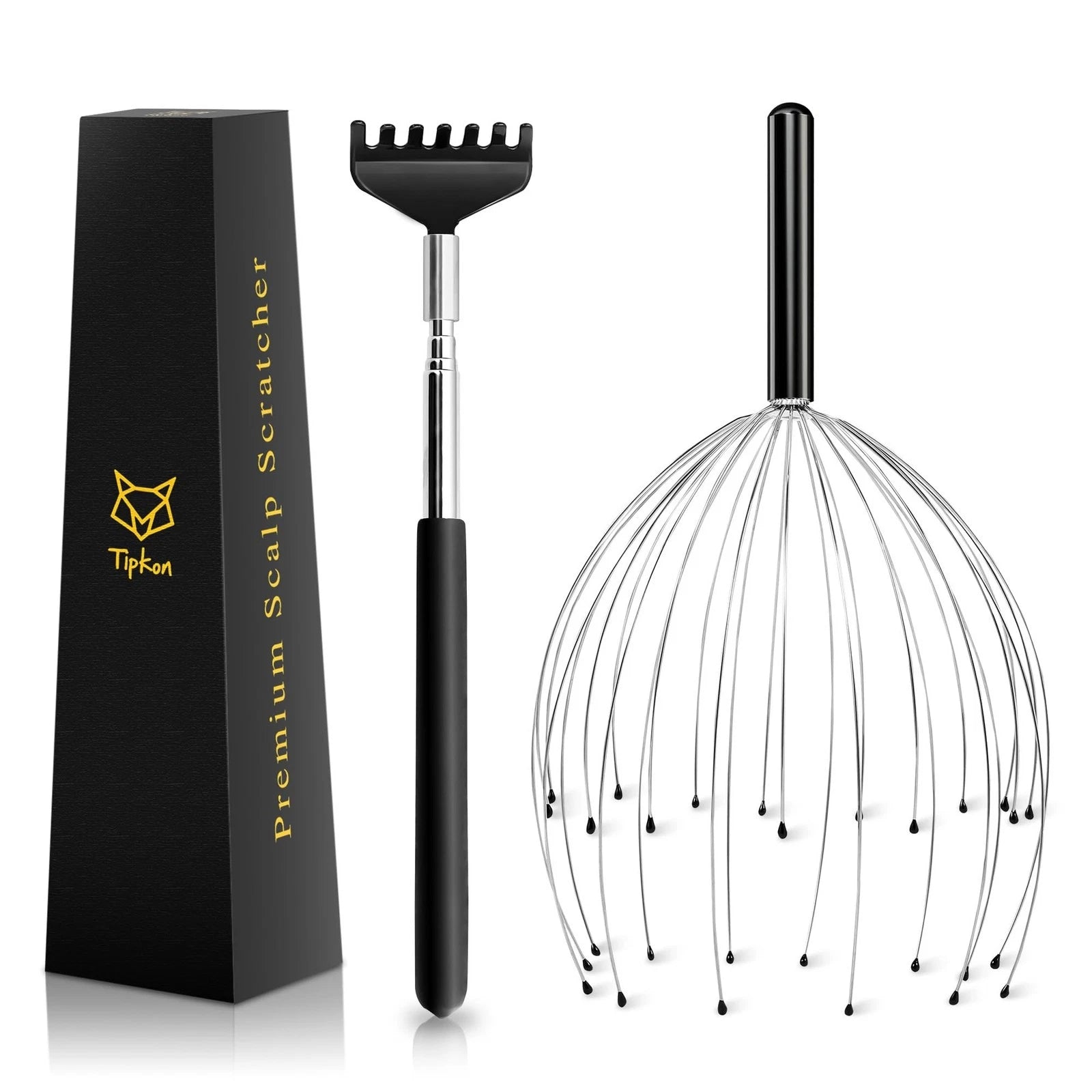 Head Massager 28 Fingers Scalp Massager Head Scratcher, Back Massage Back Scr...