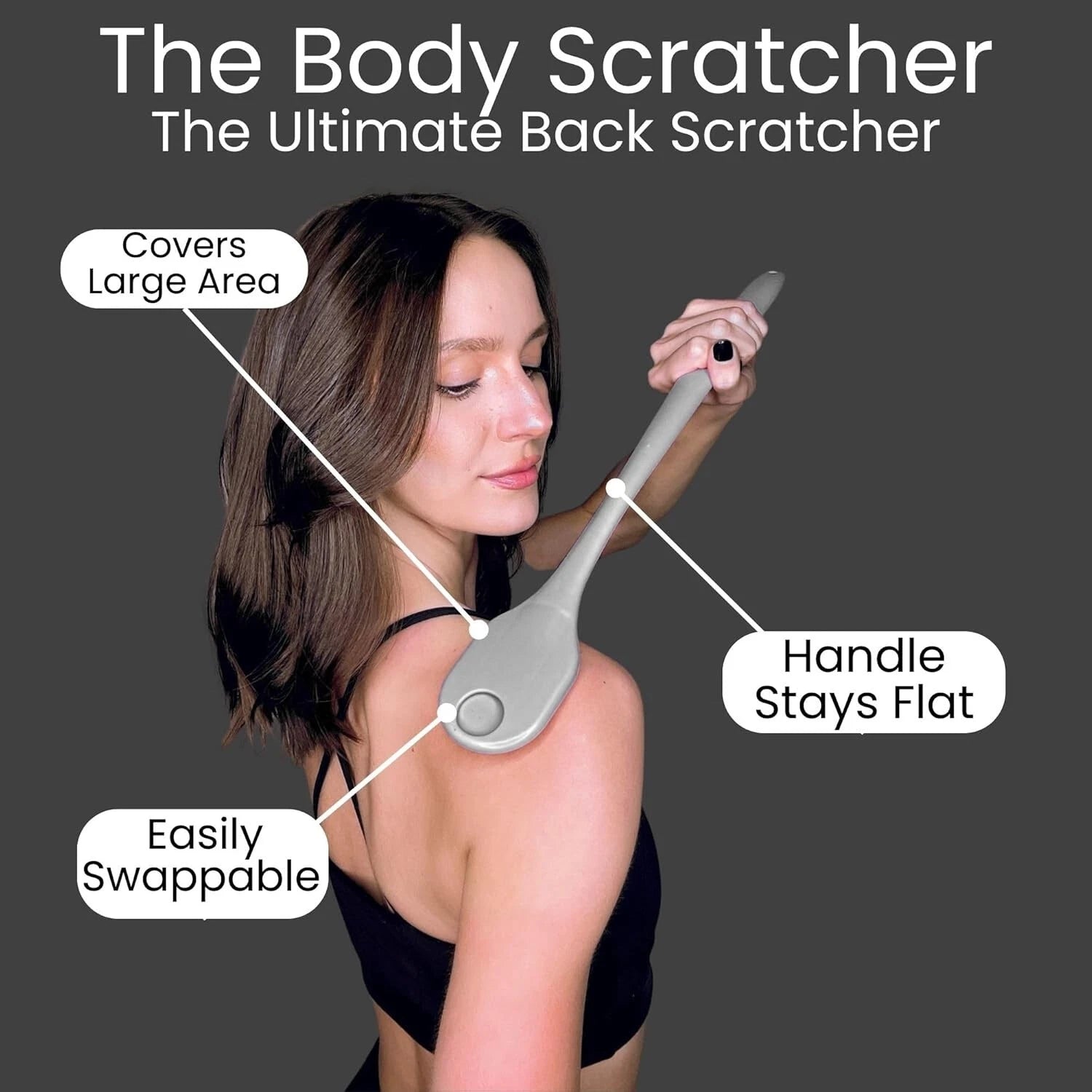 Ergonomic Back Scratcher and Scalp Massager—Gentle Exfoliator for All Skin Types