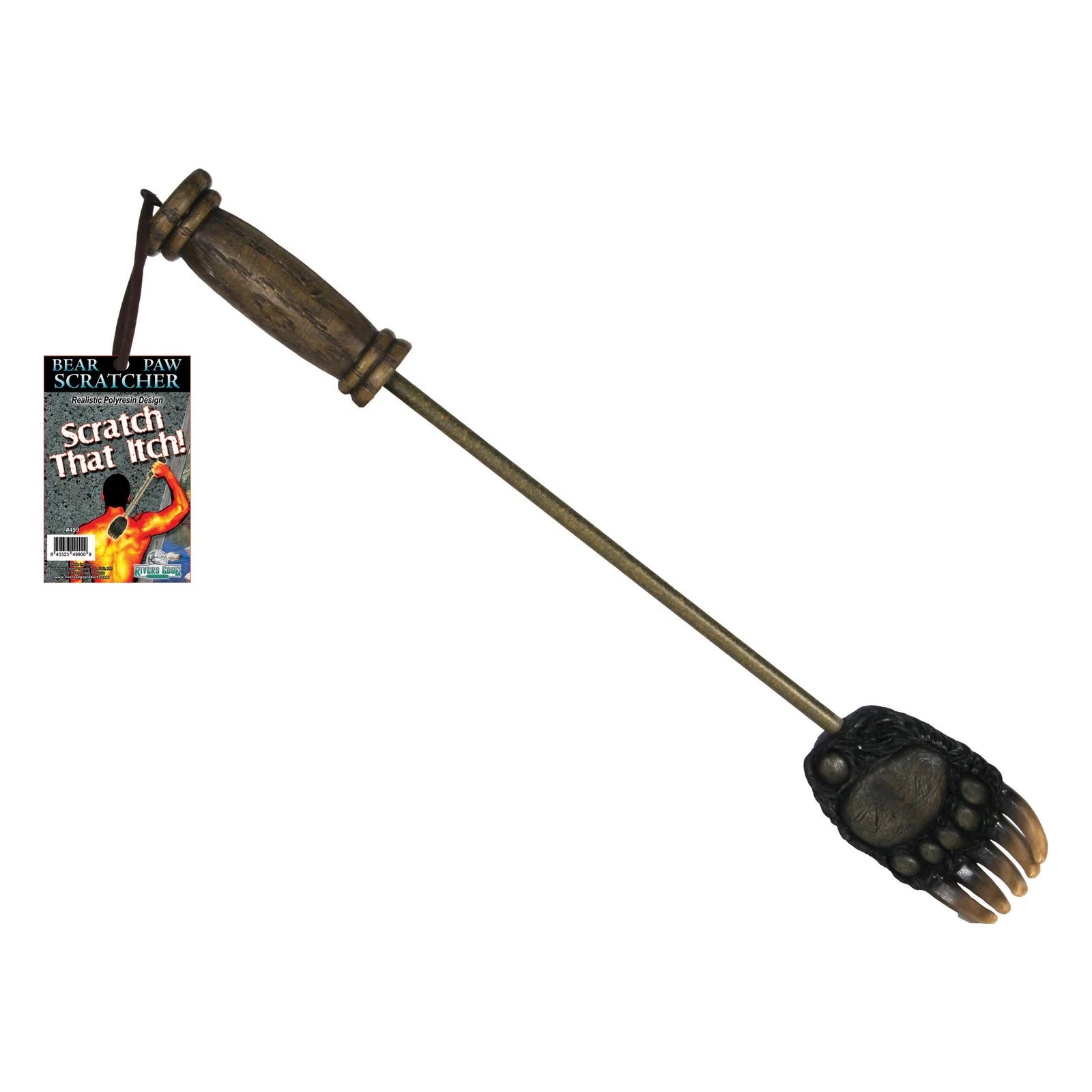 Rivers Edge Products 20" Poly Resin Back Scratcher With Steel Shaft and Strap,