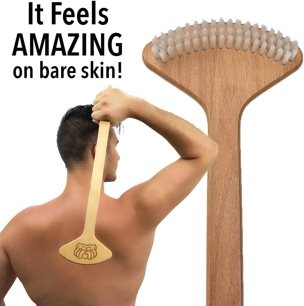 Sensational Back Scratcher - 20" Natural Wood Skin Stimulator for Itch Relief