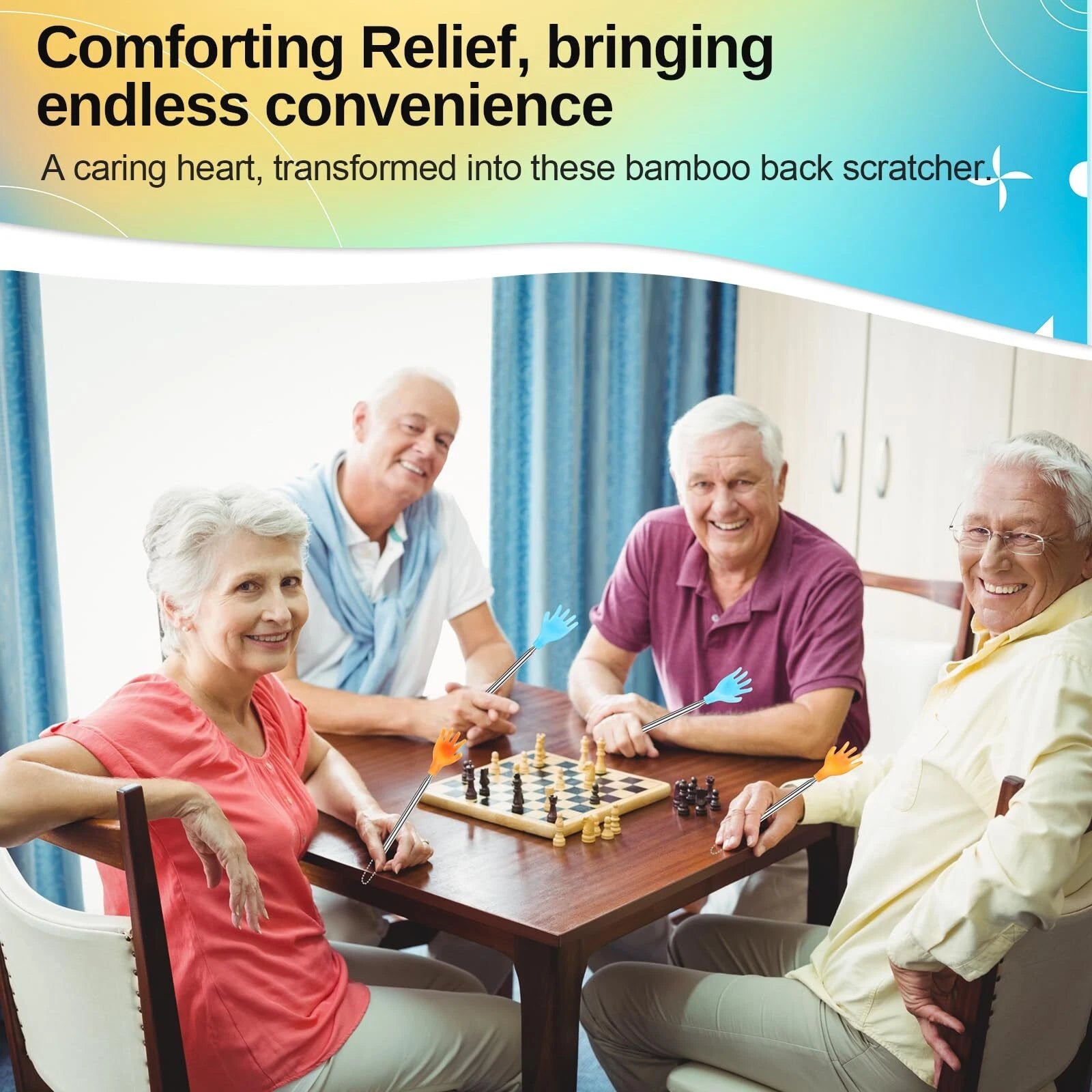 100 Pcs Extendable Back Scratcher Bulk Hand Shaped Retractable Scratcher Tele...