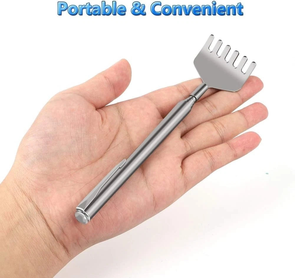 Extendable Back Scratcher for Men 3 Pack Portable Telescopic Metal Back Scrat...