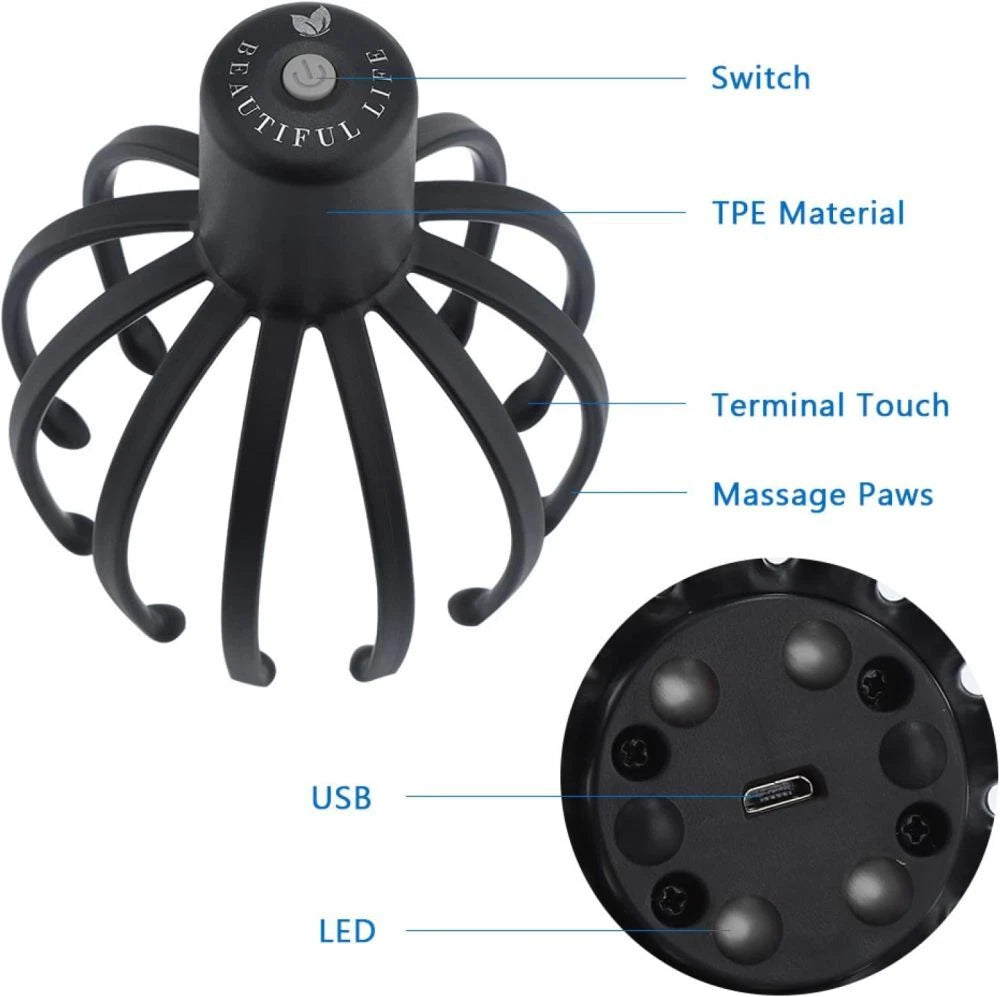 Electric Claw Scalp Scalp Massager Head Massager Head Scratcher for Stress Relax