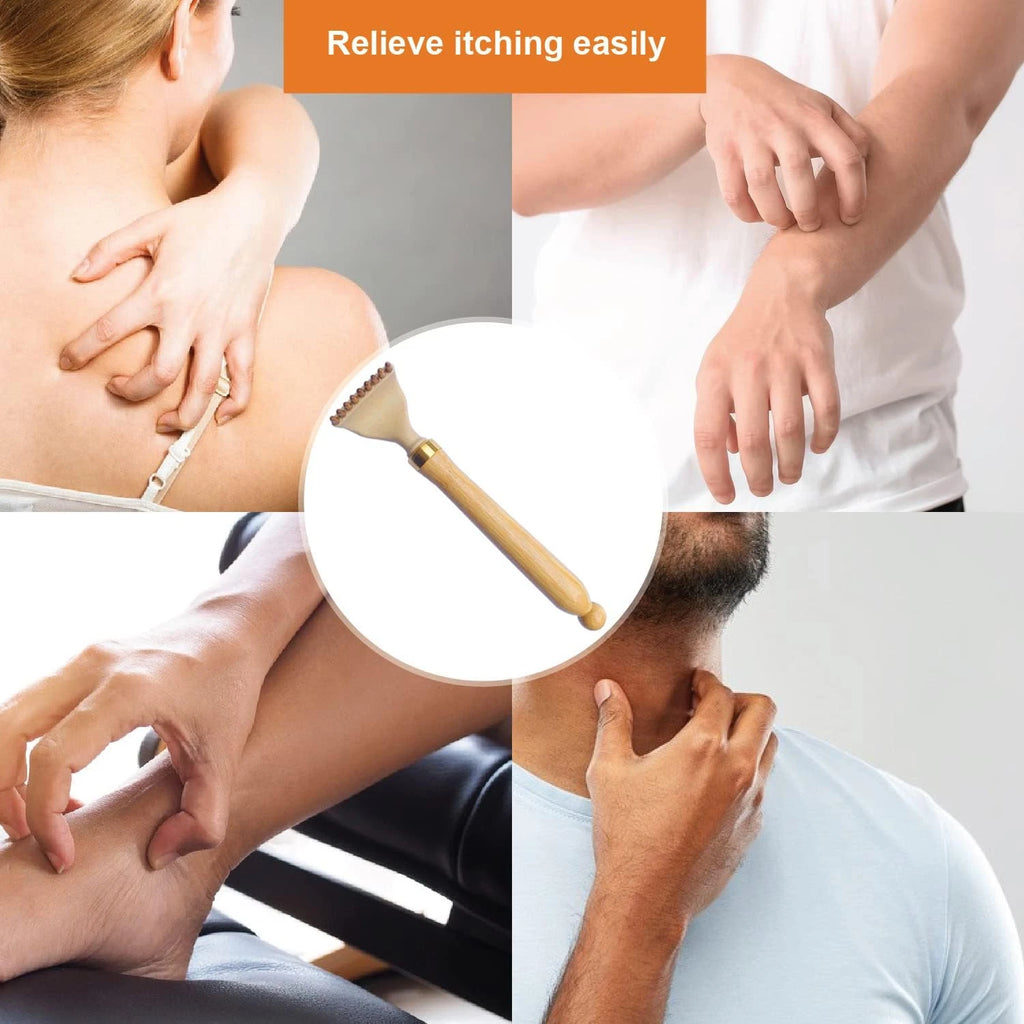 Telescoping Back Scratcher, Portable Extendable Bamboo Back Scratcher for Men Wo