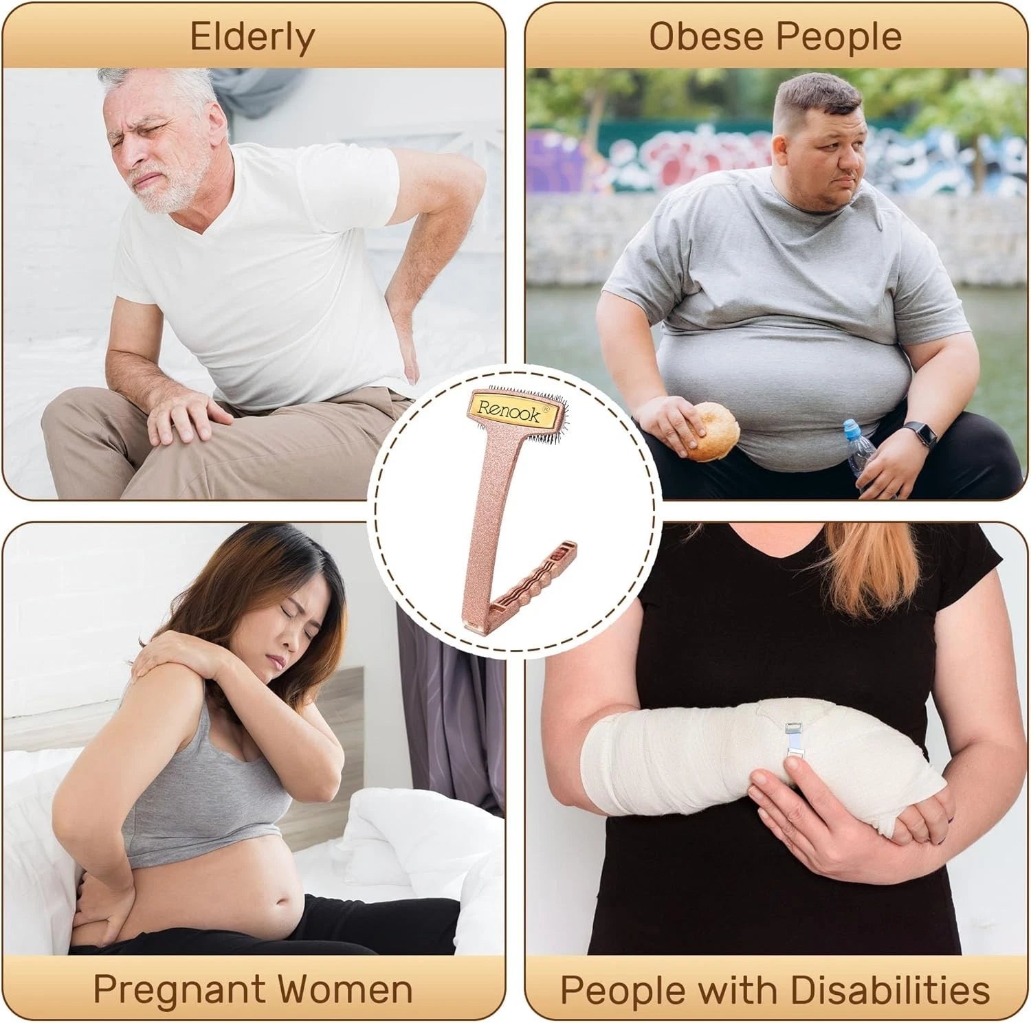 Extendable Back Scratcher Auto- Full Body Itch Relief Foldable