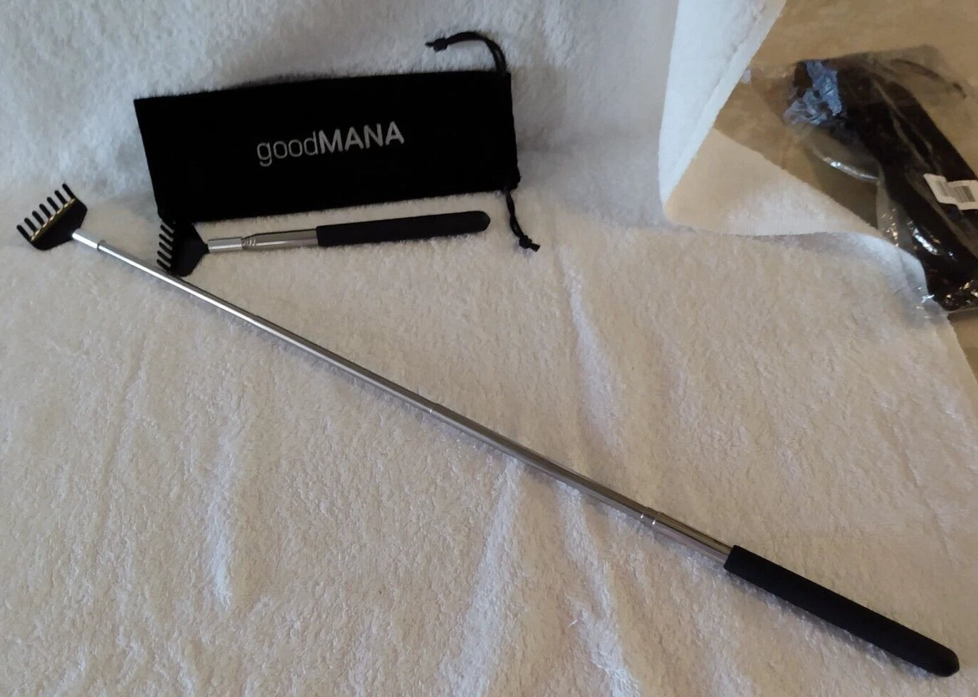 New goodMANA Back Scratcher 2-Pack Telescopic Metal Extendable Back Massager