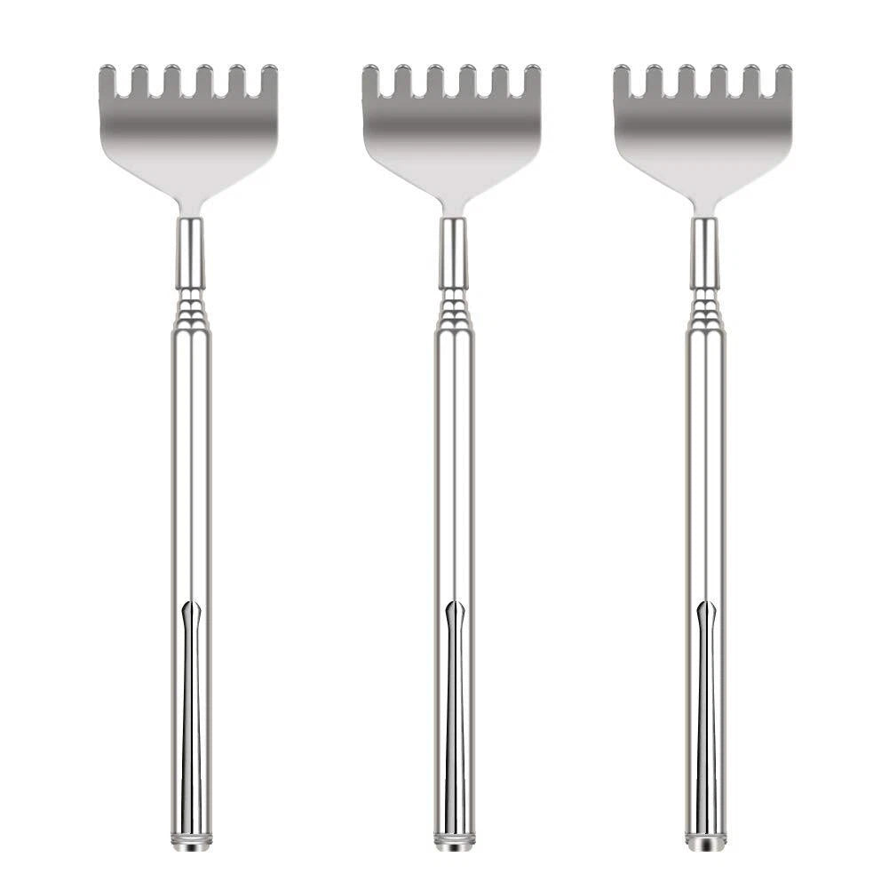 Extendable Back Scratcher for Men 3 Pk Portable Telescopic Metal Back Scratchers