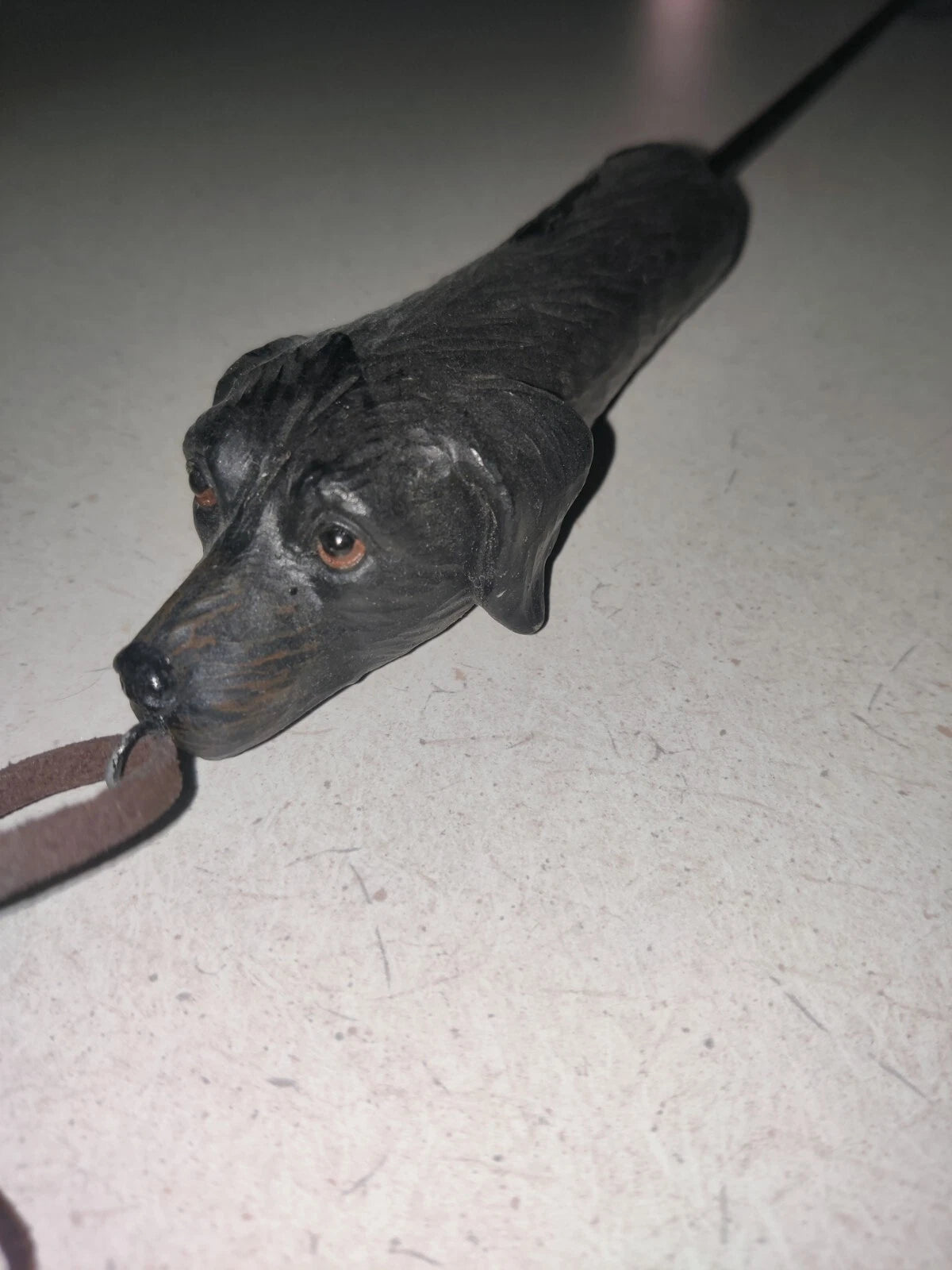 Back Scratcher Dog Paw Black Labrador heavy 15"