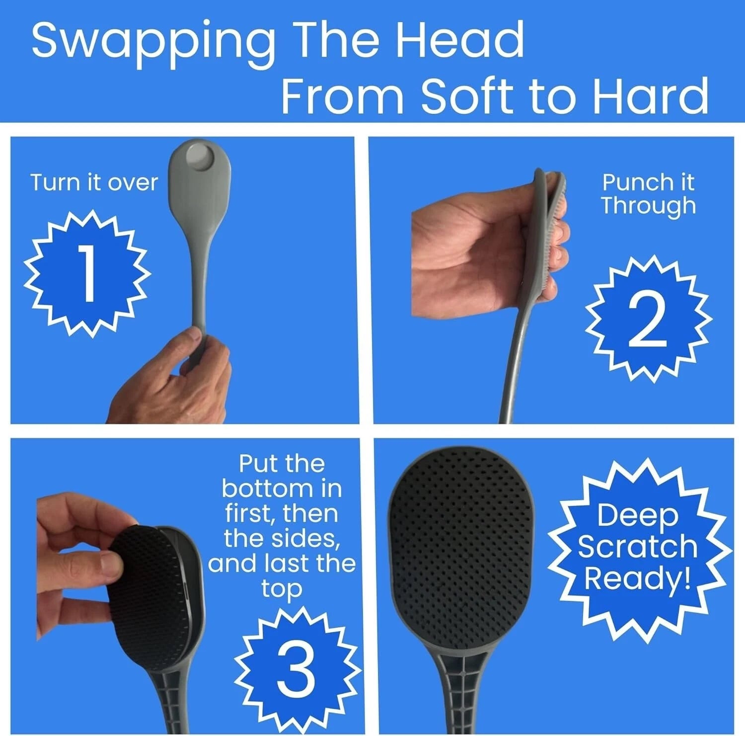 Ultimate Back Scratcher & Scalp Massager - Stress Relief & Exfoliation