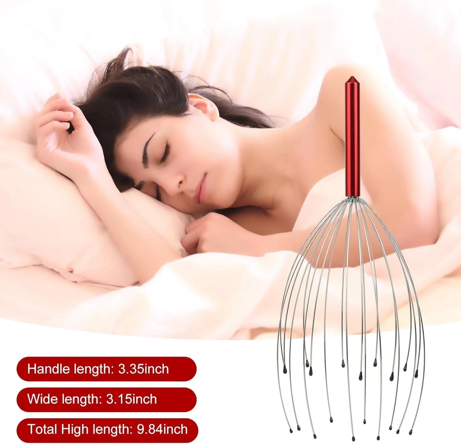 20 Fingers Scalp Massager, Head Scratcher Back Massage for Body Stress Relax, St