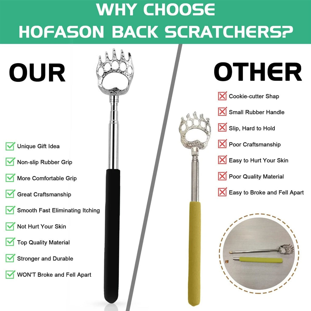 3 Pack Back Scratcher Telescoping Handle Back Massaging Men Women Best Gift