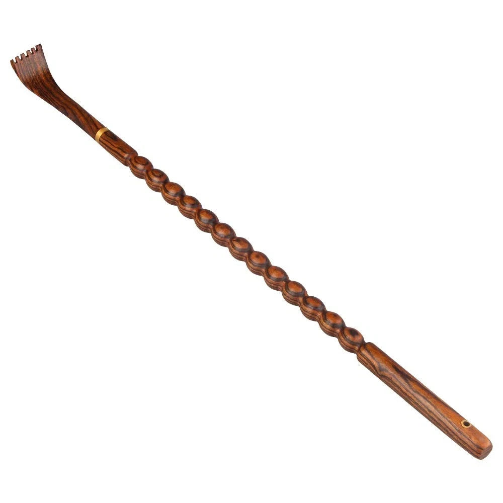 Long Sturdy Natural Wood Back Scratcher Massager Therapeutic Body Relaxation
