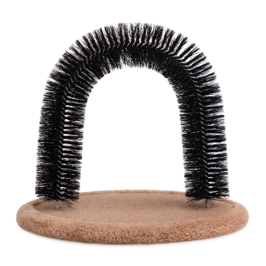 Self Grooming Massager and Scratcher Toy - Cat Arch Brush for Back Grooming, ...