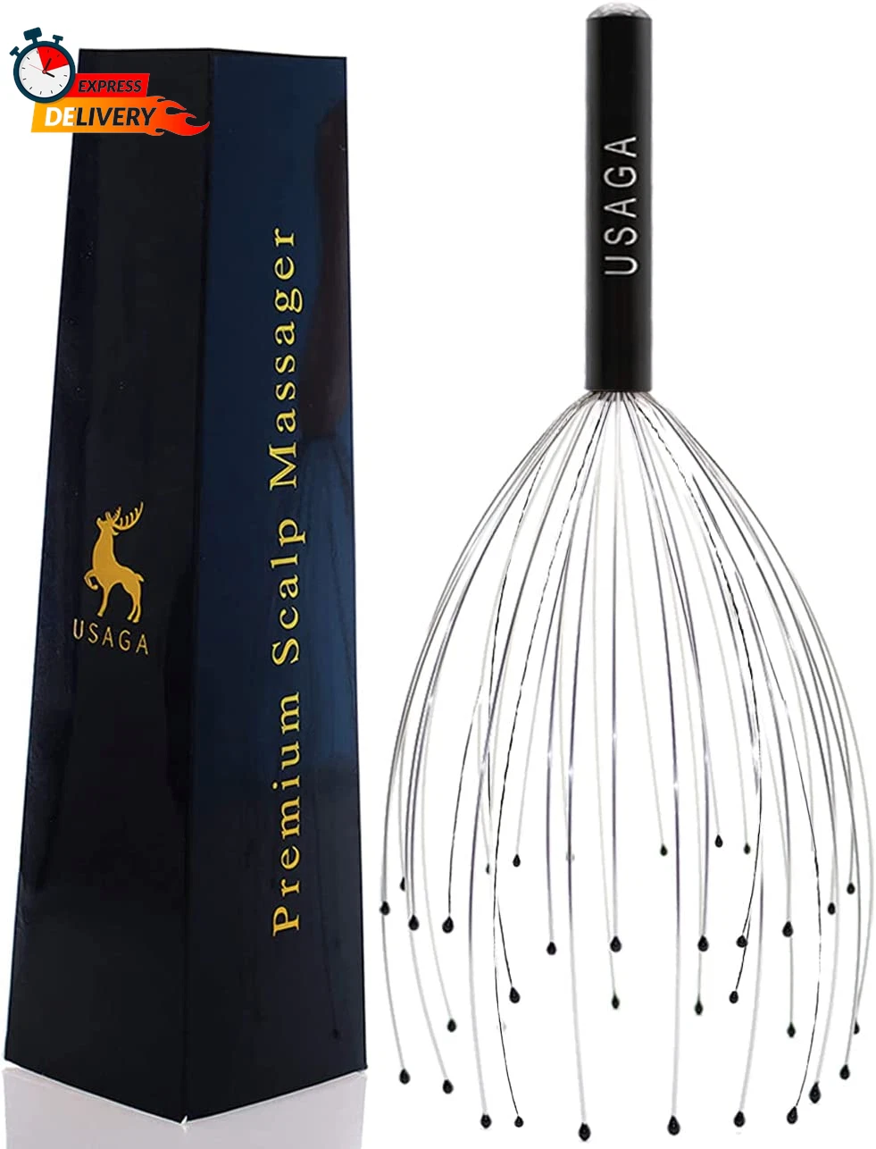 USAGA 36 Fingers Head Massager Scalp Massager Head Scratcher for Scalp Body Rela