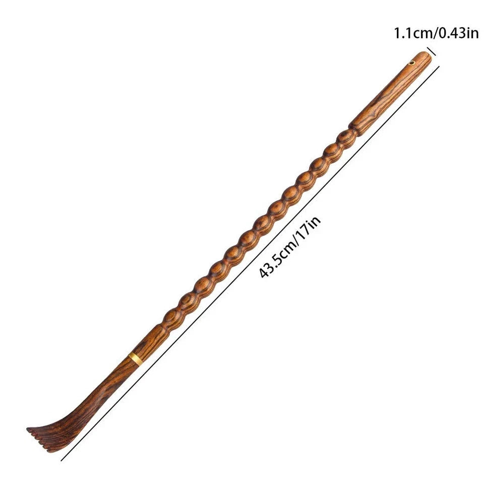 Long Sturdy Natural Wood Back Scratcher Massager Therapeutic Body Relaxation