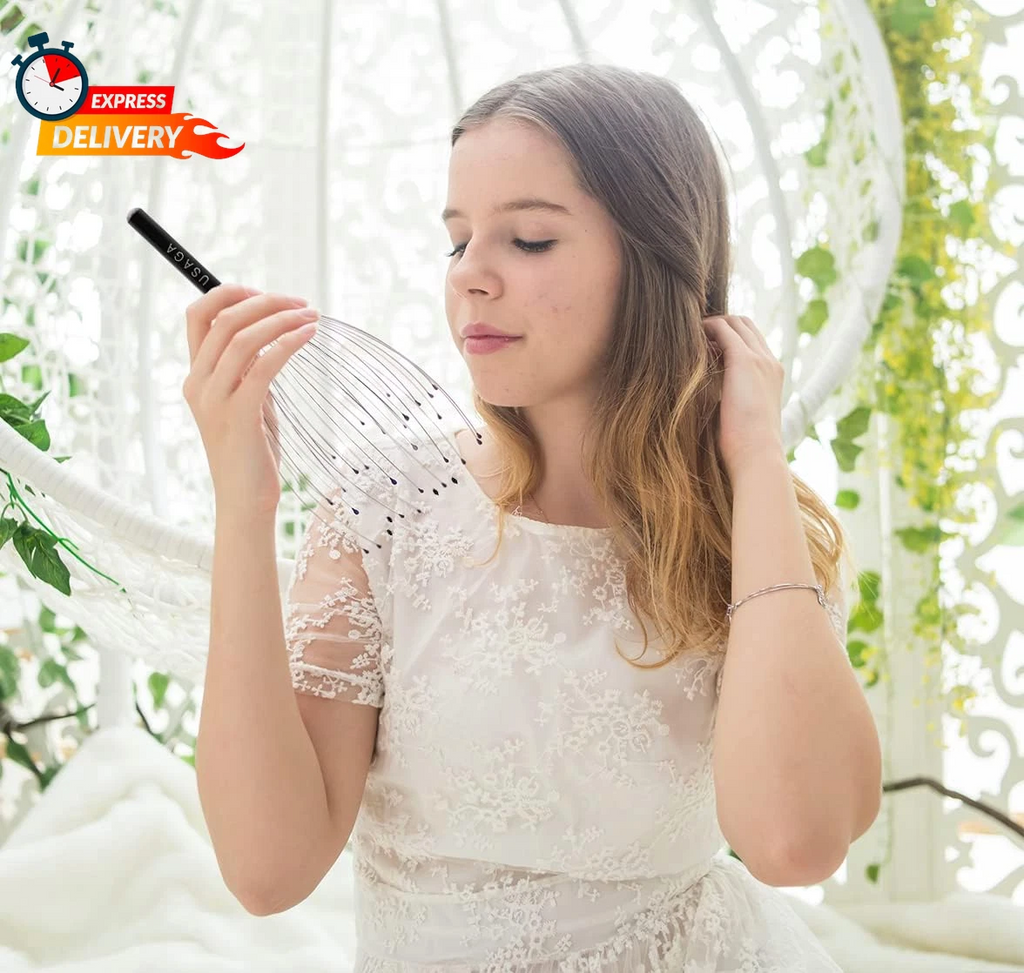 USAGA 36 Fingers Head Massager Scalp Massager Head Scratcher for Scalp Body Rela