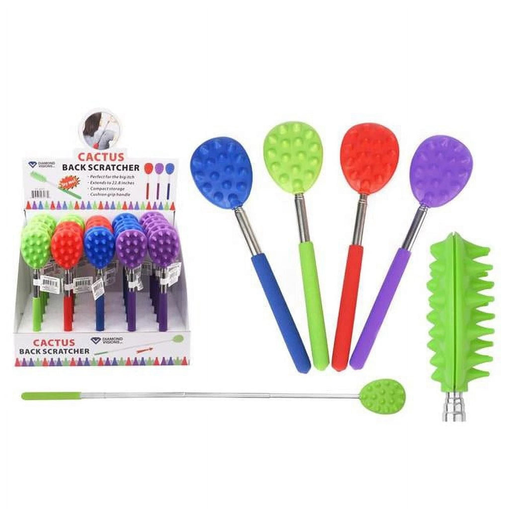 Diamond Visions 22.8 in. Cactus Back Scratcher Multi Color - Pack of 25