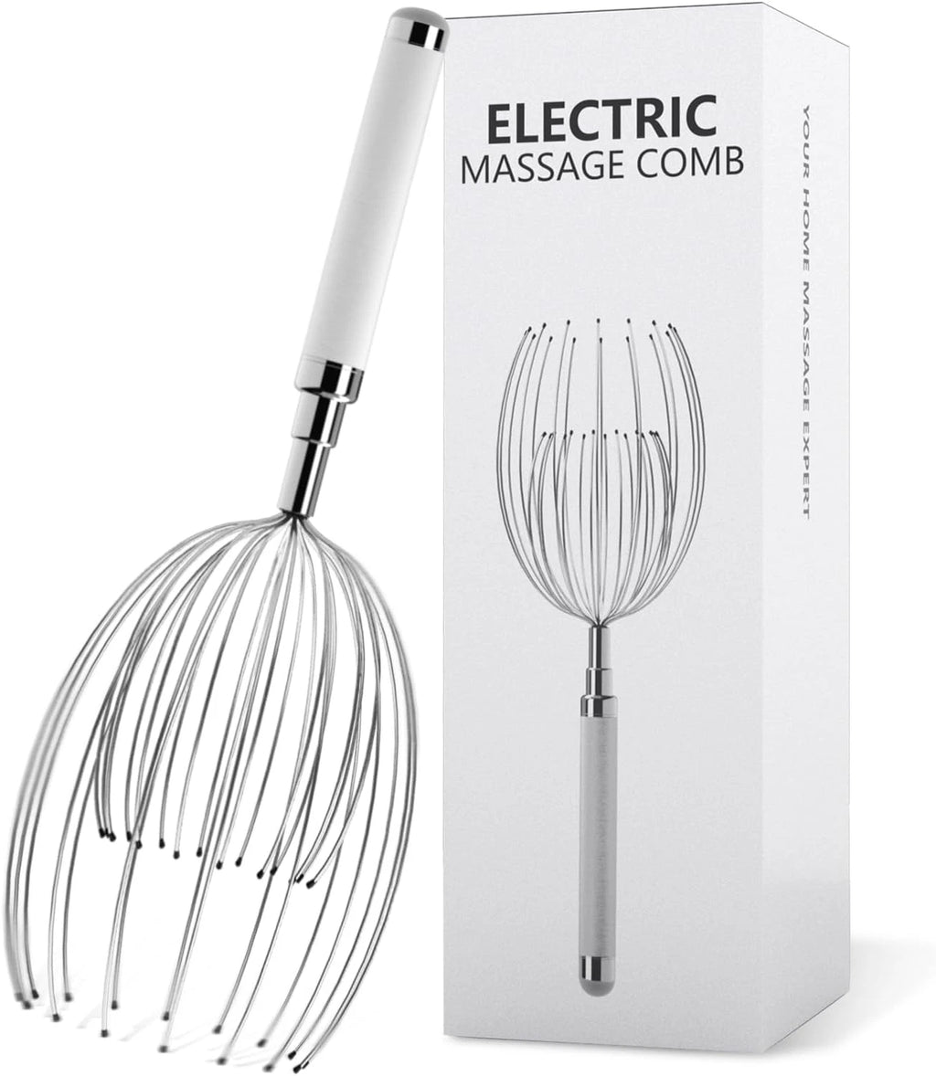 Electric Scalp Massager with 20 Fingers, Waterproof Head Scratcher