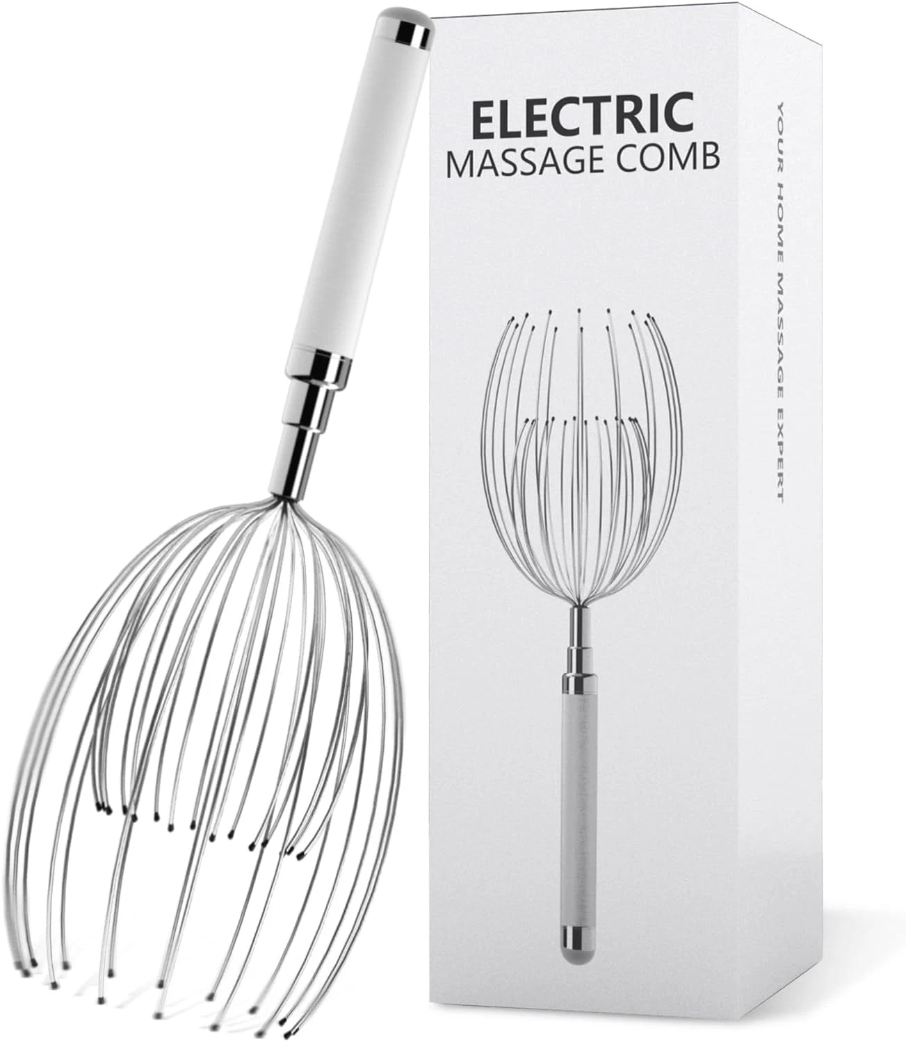 Electric Scalp Massager with 20 Fingers, Waterproof Head Scratcher