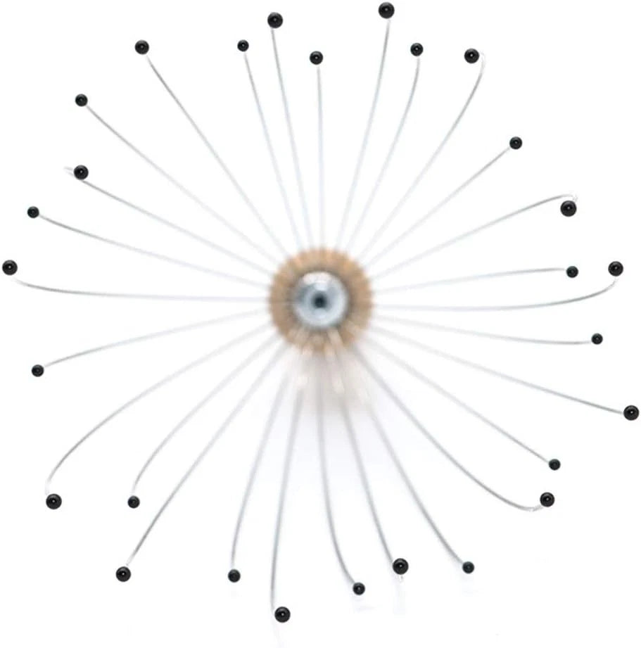 28-Finger Head Massager for Ultimate Relaxation - 2 Pack Stainless Steel & Wood