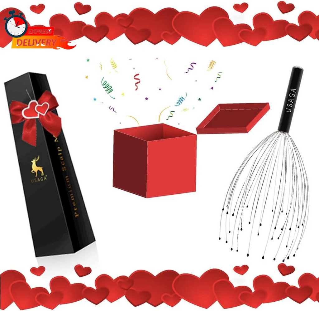 USAGA 36 Fingers Head Massager Scalp Massager Head Scratcher for Scalp Body Rela