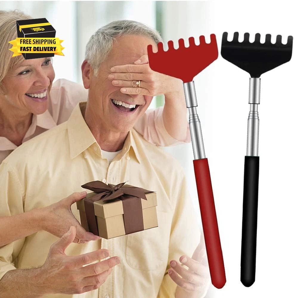 6 Pack Extendable Back Scratcher - Portable Telescoping Metal Back Scratchers/Ha